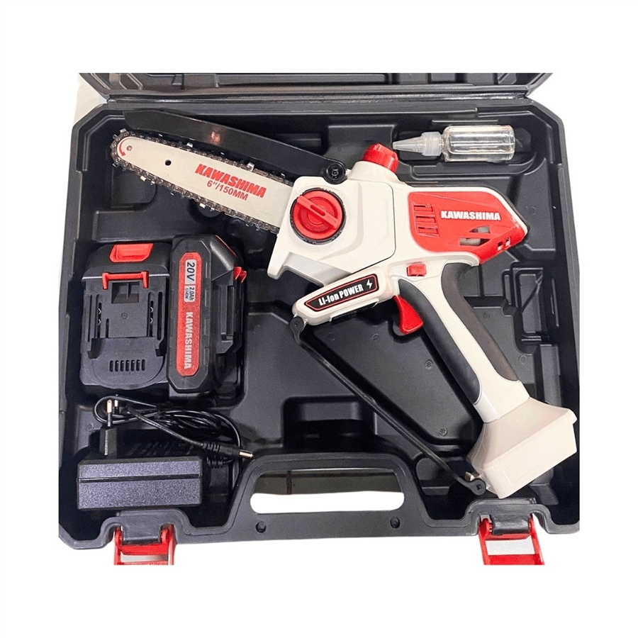 Kawashima Çift Akülü Budama Testeresi 1,1 hp Motor Gücü ve 20 cm Boyu ile Profesyonel Kullanım