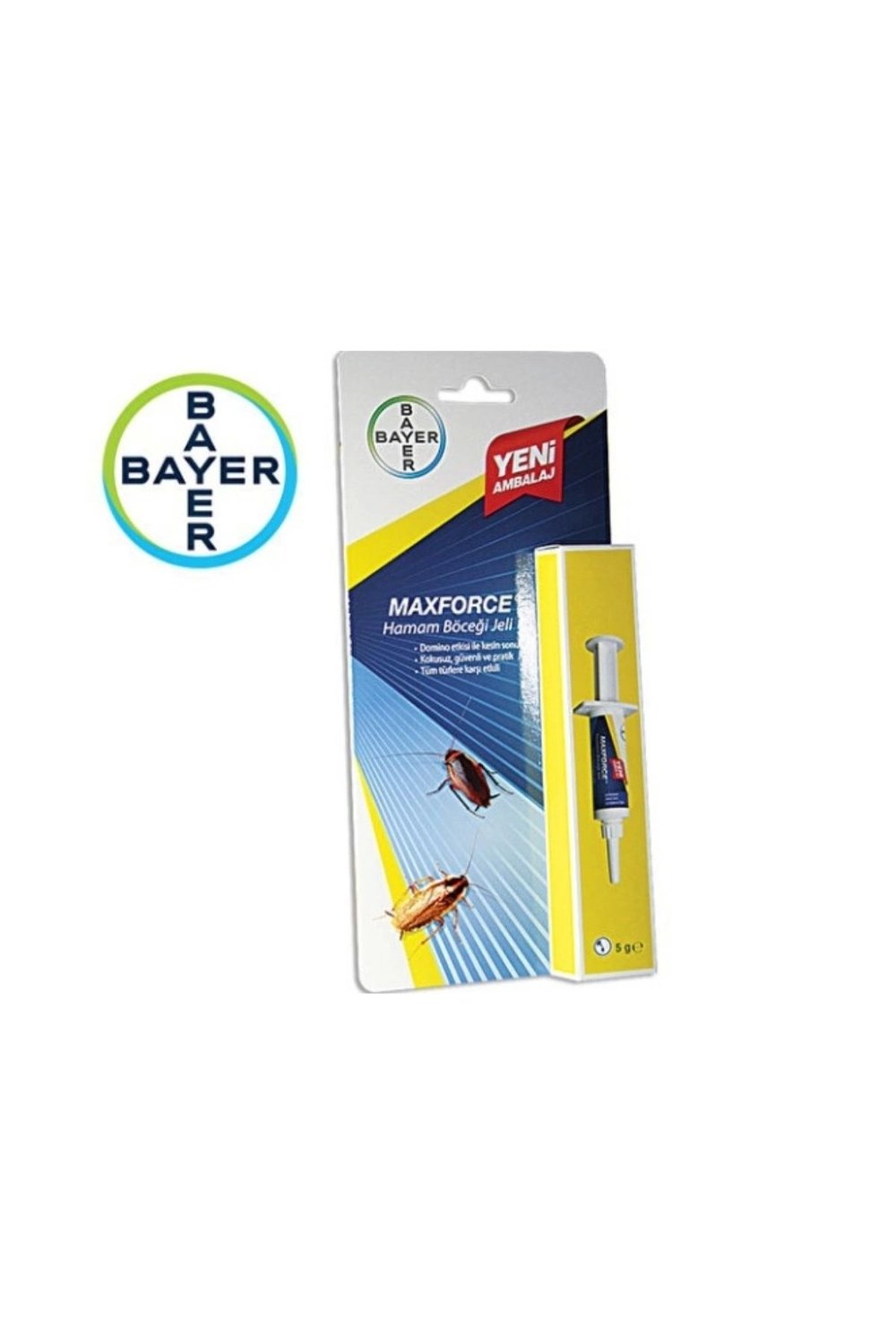 Maxforce Hamam Böceği Jeli 5GR Kalorifer Alman Yemi Kalıcı etkili