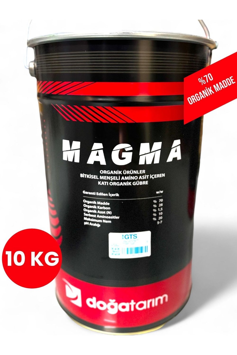 Özel Üretim Magma Organik Toz Gübre 10 Kg Toz %70 Organik Maddeli