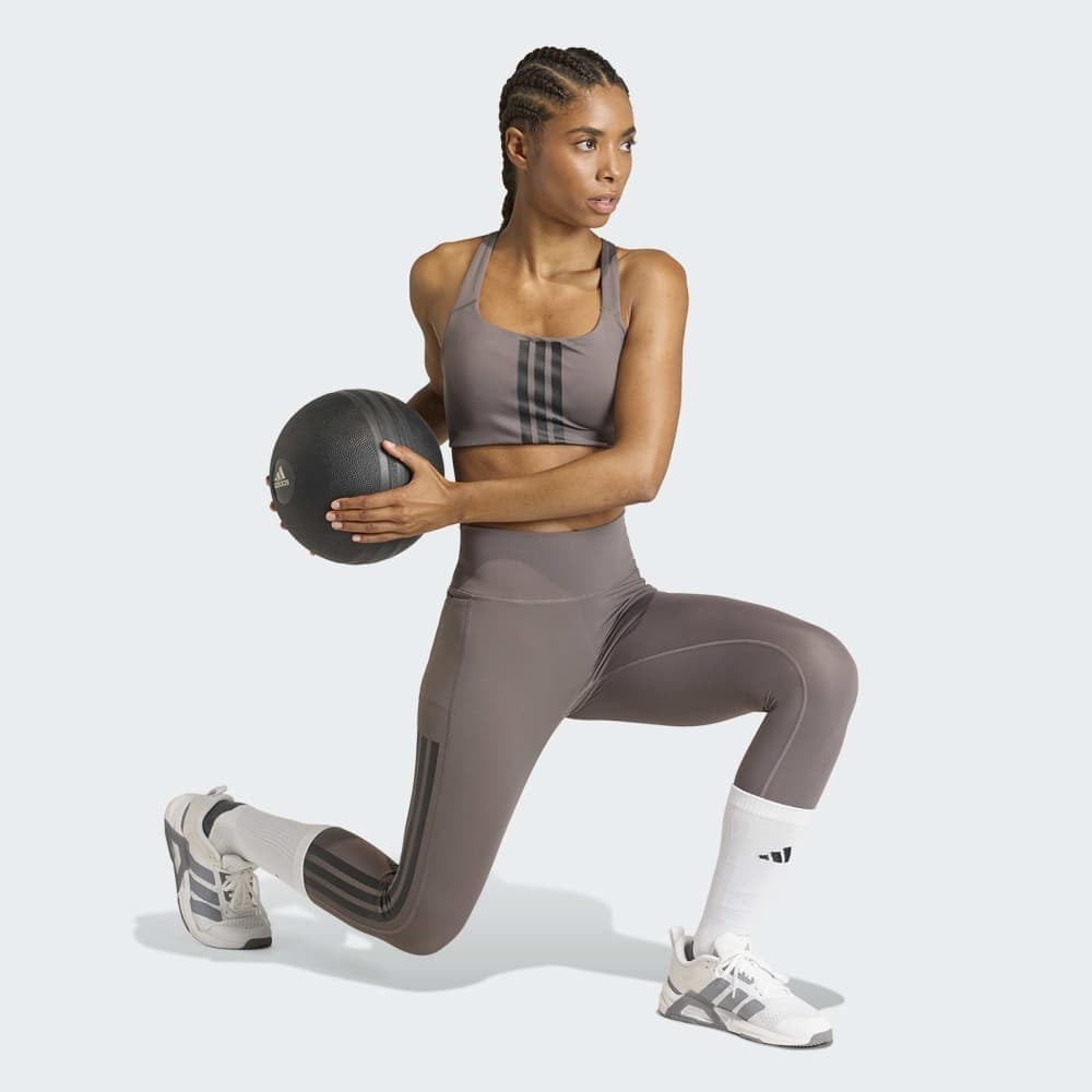Optime Workout 3-Stripes Orta Destekli Sporcu Sütyeni