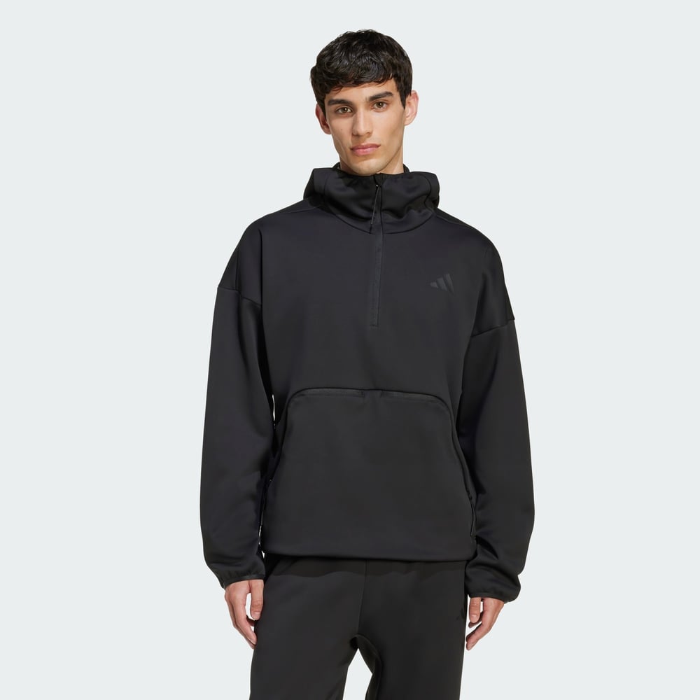 City Tech Softshell Yarım Boy Fermuarlı Kapüşonlu Üst