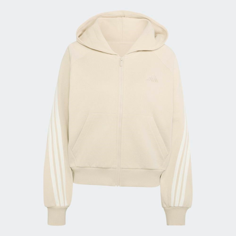 adidas Kit 3-Stripes Tam Boy Fermuarli Kapüşonlu Üst
