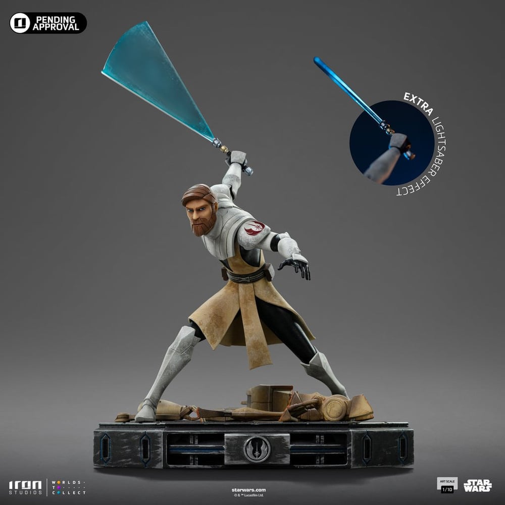 Obi-Wan Kenobi Figür – Star Wars: Clone Wars - Art Scale 1/10 - Iron Studios