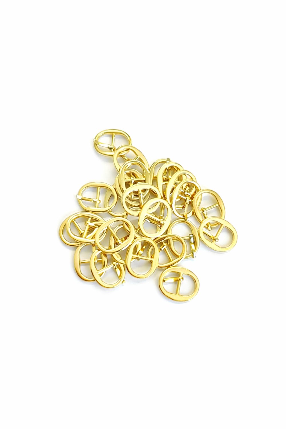 10 Adet 22 mm Metal Pin Tokalı Çanta Tokası Gold, Oval Metal Çanta Tokası, 18x22 mm Çanta Aksesuarı Hobi Malzemesi, DIY Çanta Yapımı İçin Gold Metal Toka