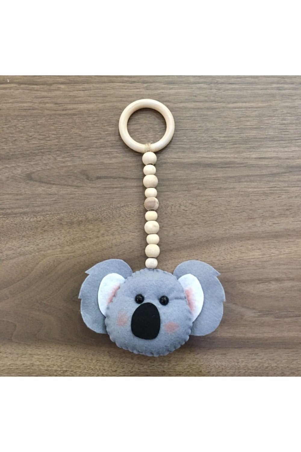 Ahşap Askılı Keçe Koala Çocuk Bebek Odası Süsü 78