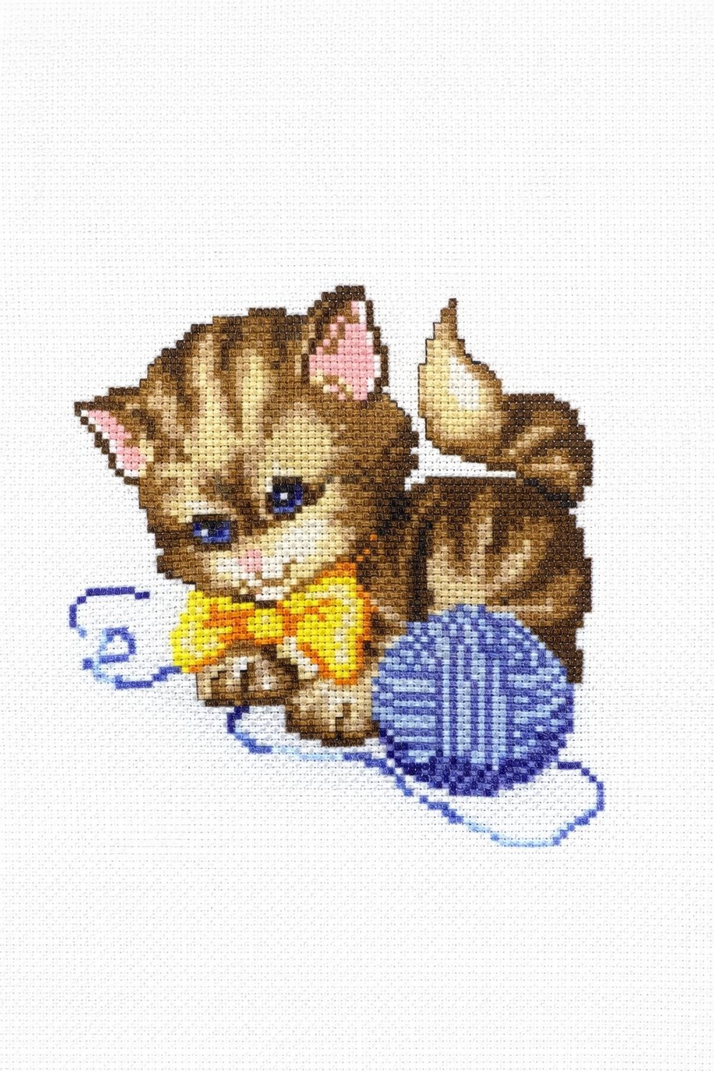 Desenli Kanaviçe Seti – El İşi Nakış Kiti, Renkli İpliklerle Tam Set 20x28