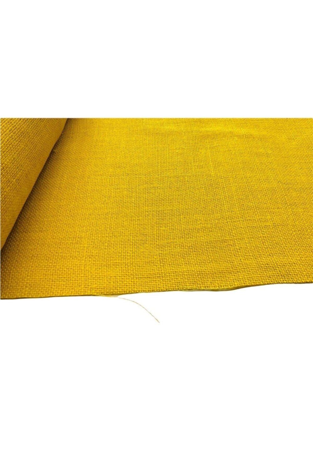 Jüt Kumaş Çuval Bezi Kanaviçe Hasır Kumaş 48x100 Cm Sarı