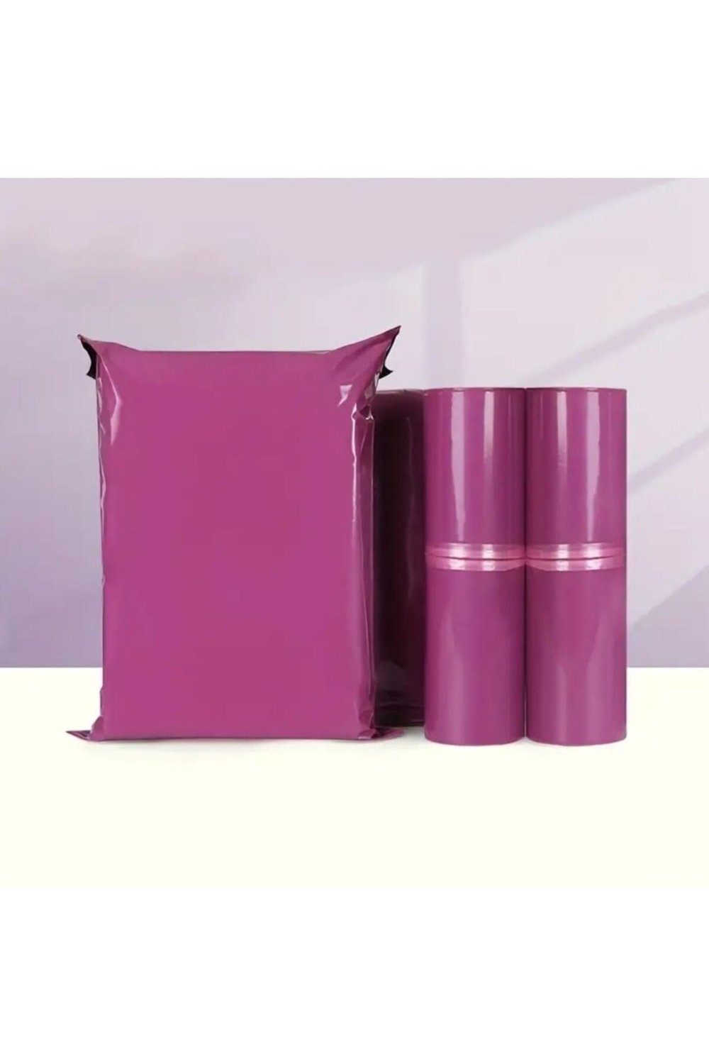 Kargo Poşeti, E ticaret Poşeti, Paketleme Poşeti, Cepsiz Kargo Poşeti, Mor 17x30 (100 Adet)
