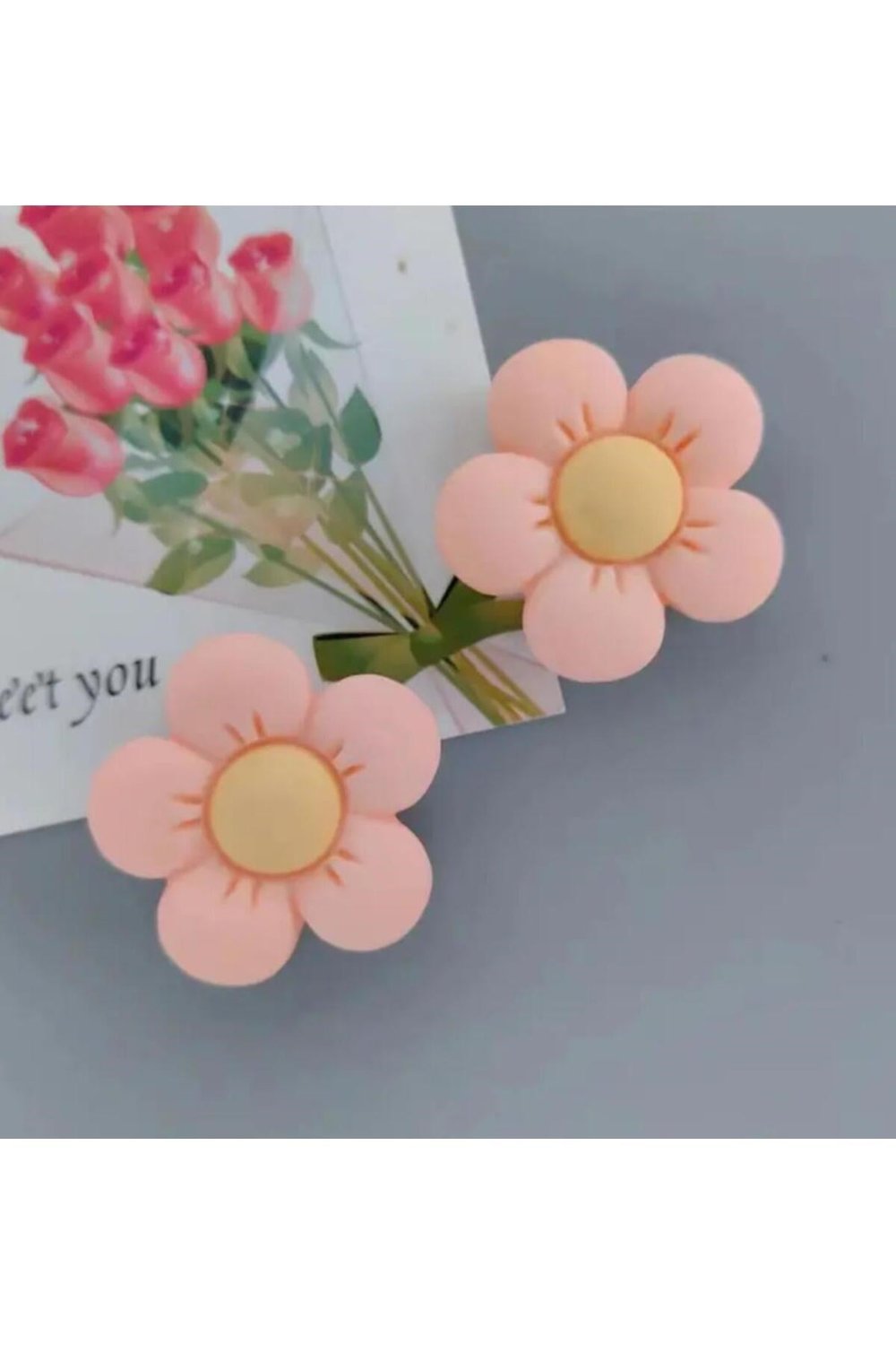 Ledli Yanıp Sönen Çiçek Terlik Süsü Üç Boyutlu/Işıklı 3d Charm