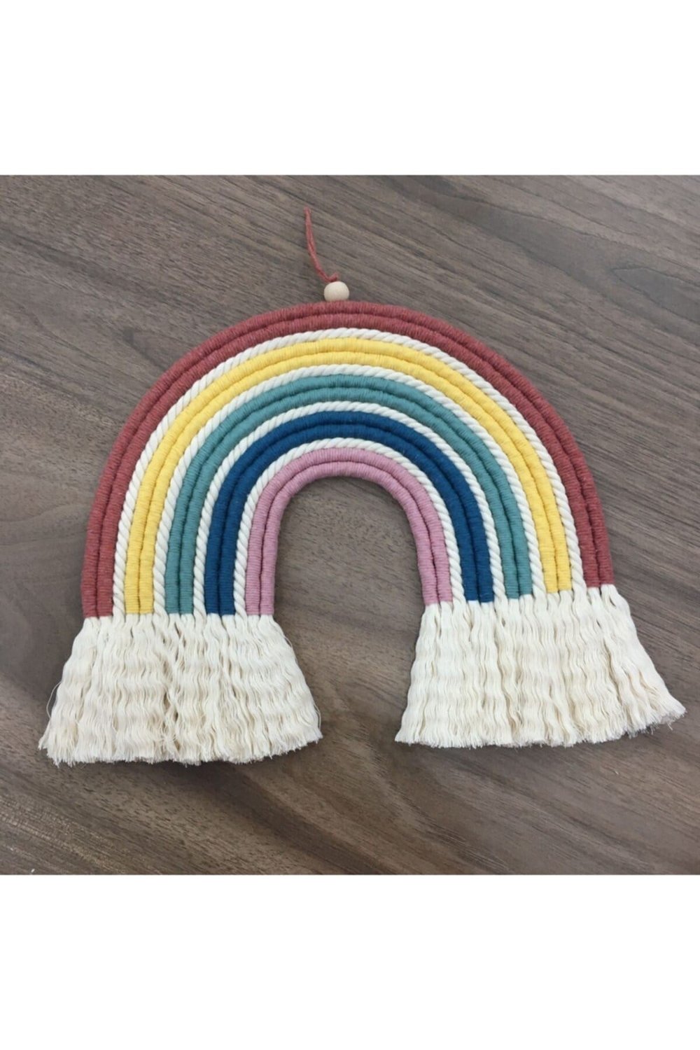 Makrome Gökkuşağı Çocuk Bebek Odası Duvar Süsü Kapı Süsü 41brsr