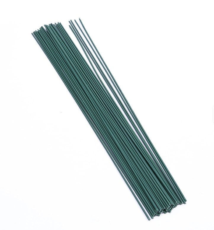 Plastik Çiçek Yapma Teli - Dekoratif Çiçek Yapım Teli - Craft Flower Making Wire - 40Metre - 25 Adet Çiçek Yapım Teli