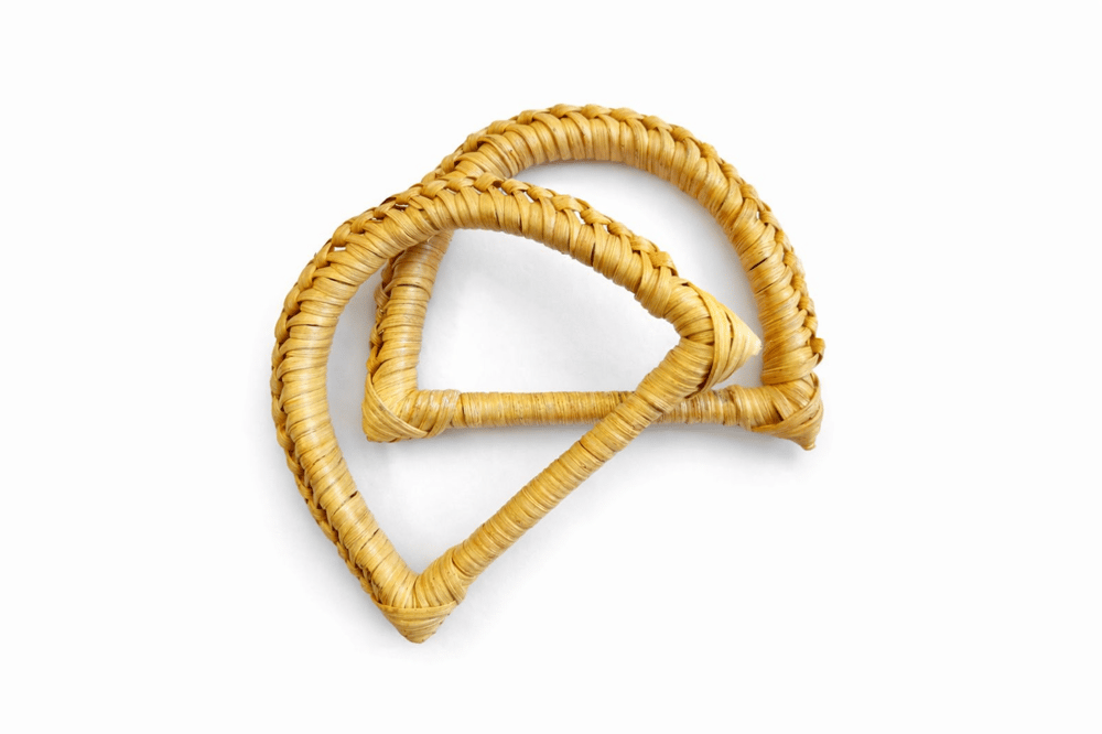 Rattan Çanta Sapı – 2'li Set, El İşçiliği Görünümlü, Dayanıklı Tutma Kolu - Örgü, Makrome ve El Yapımı Çanta Sapı