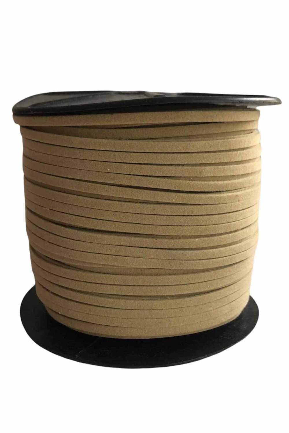 Süet Deri Şerit Ip, 3mm - Bej Rengi, Tesbih, Bileklik, Kolye Ipi (3 Metre)