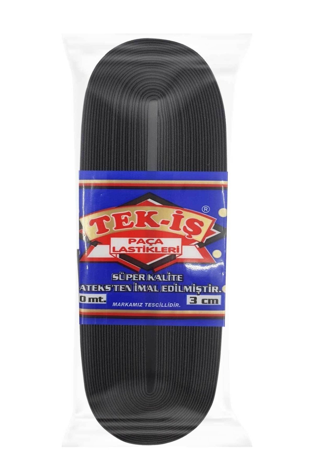 Tekis Paça Lastigi 3 Cm Yassi Lastik 10 Metre
