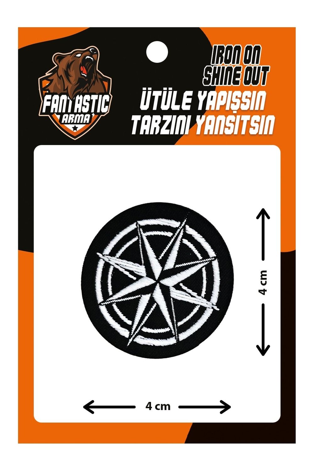 Ütü Ile Yapışan Dokuma Arma Patch, Pusula