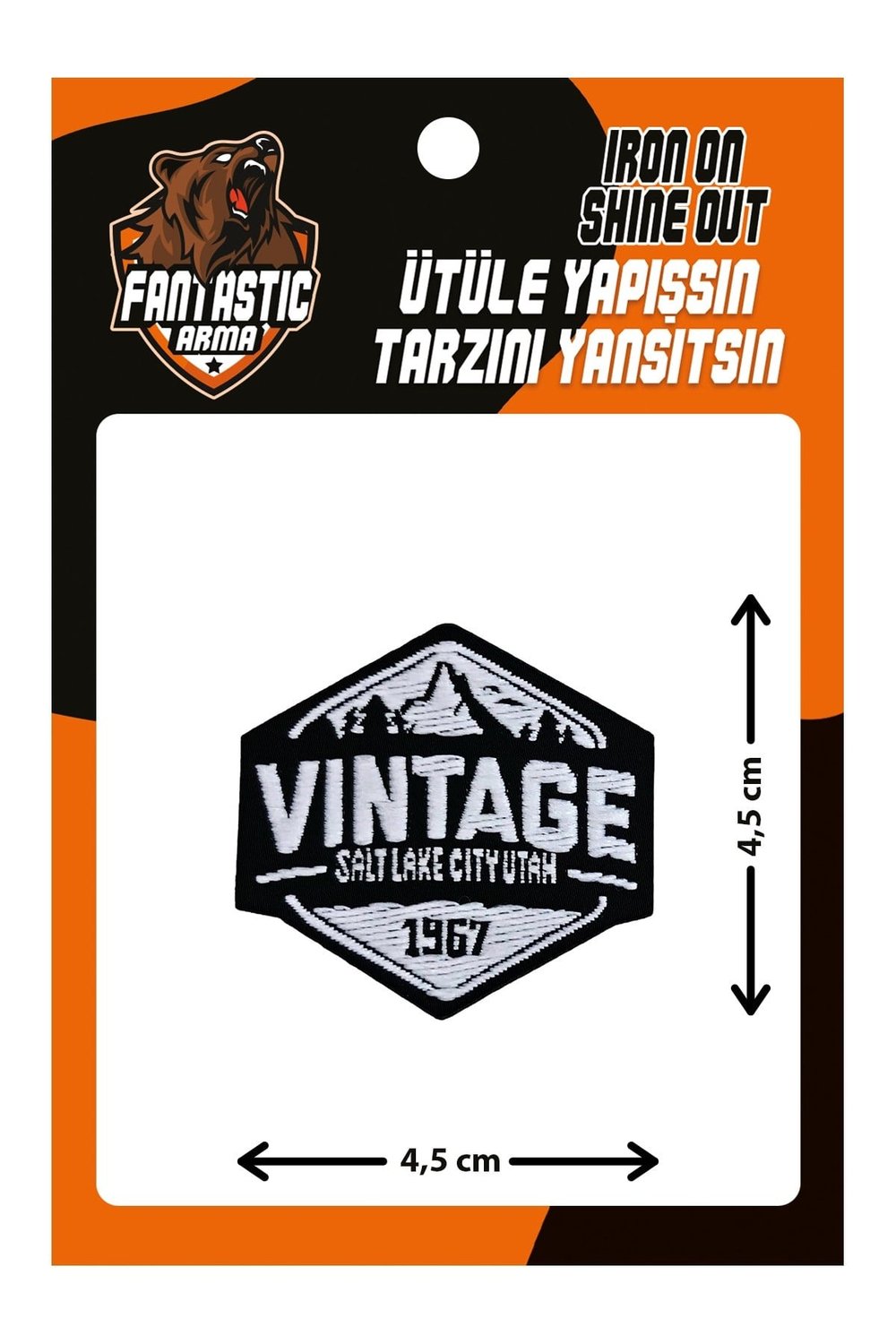 Ütü Ile Yapışan Dokuma Arma Patch, Vıntage