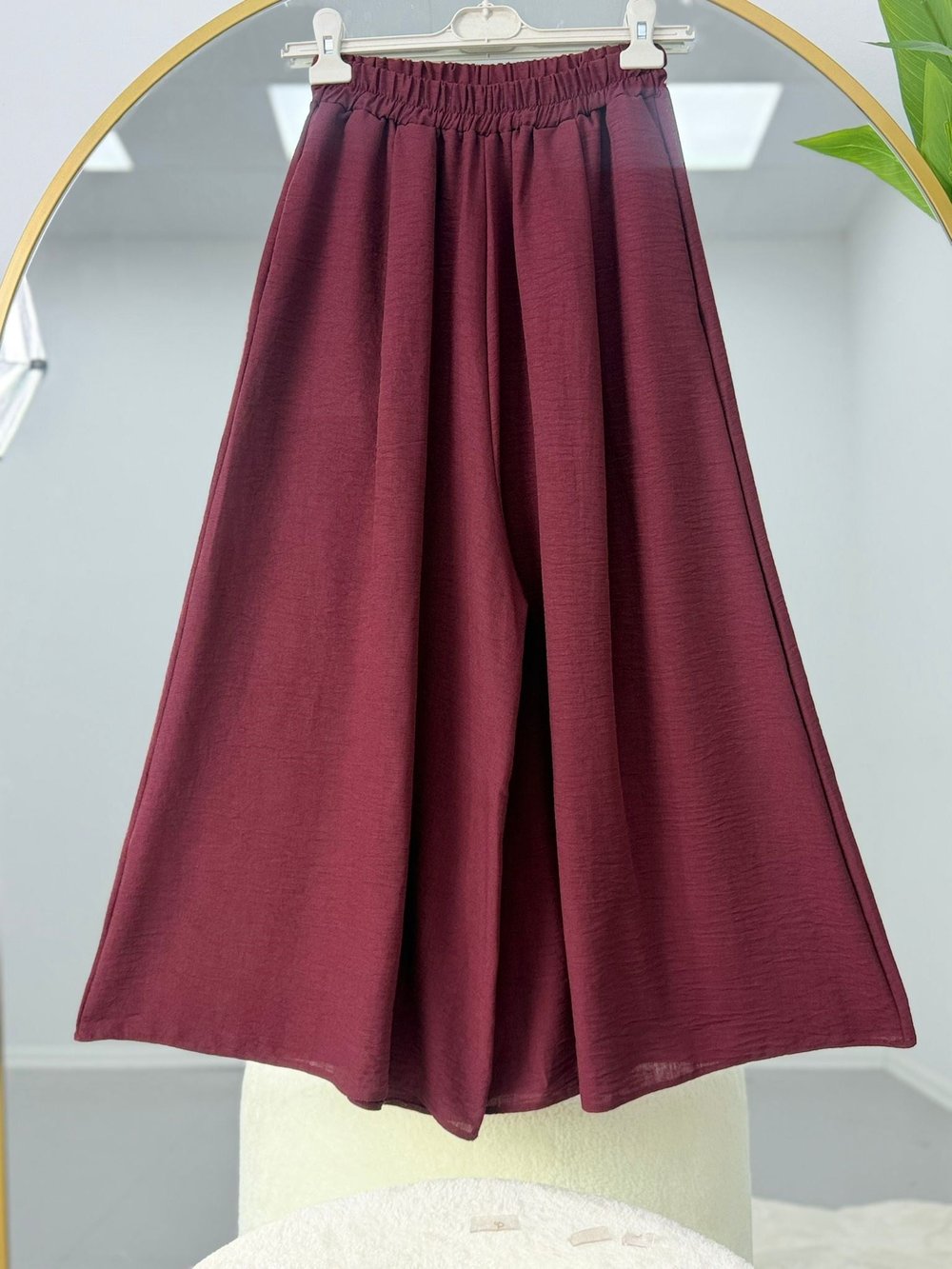 Cepli pantolon etek Bordo