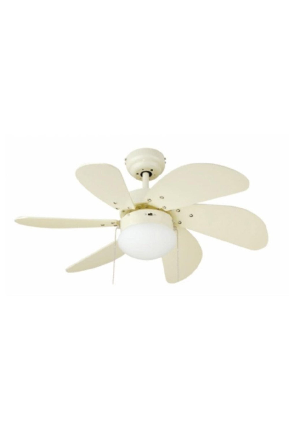Kcf281 60w Beyaz Ahşap 6 Kanatlı Avizeli Tavan Latörü