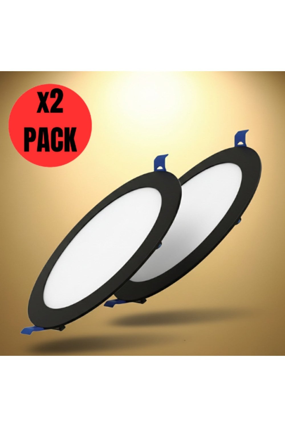 KDL407B Slim LED Panel 2'li Spot Gömme 24W 1920 Lümen - 3000K - Günışığı
