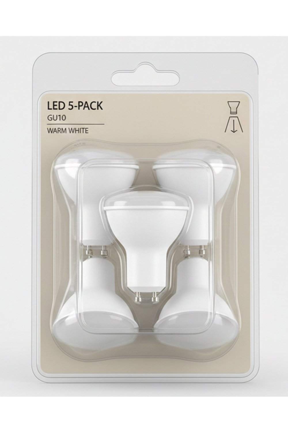 KES046 – LED Spot Ampul 5W (450 Lümen) (5'Li Paket) 6500K BEYAZ