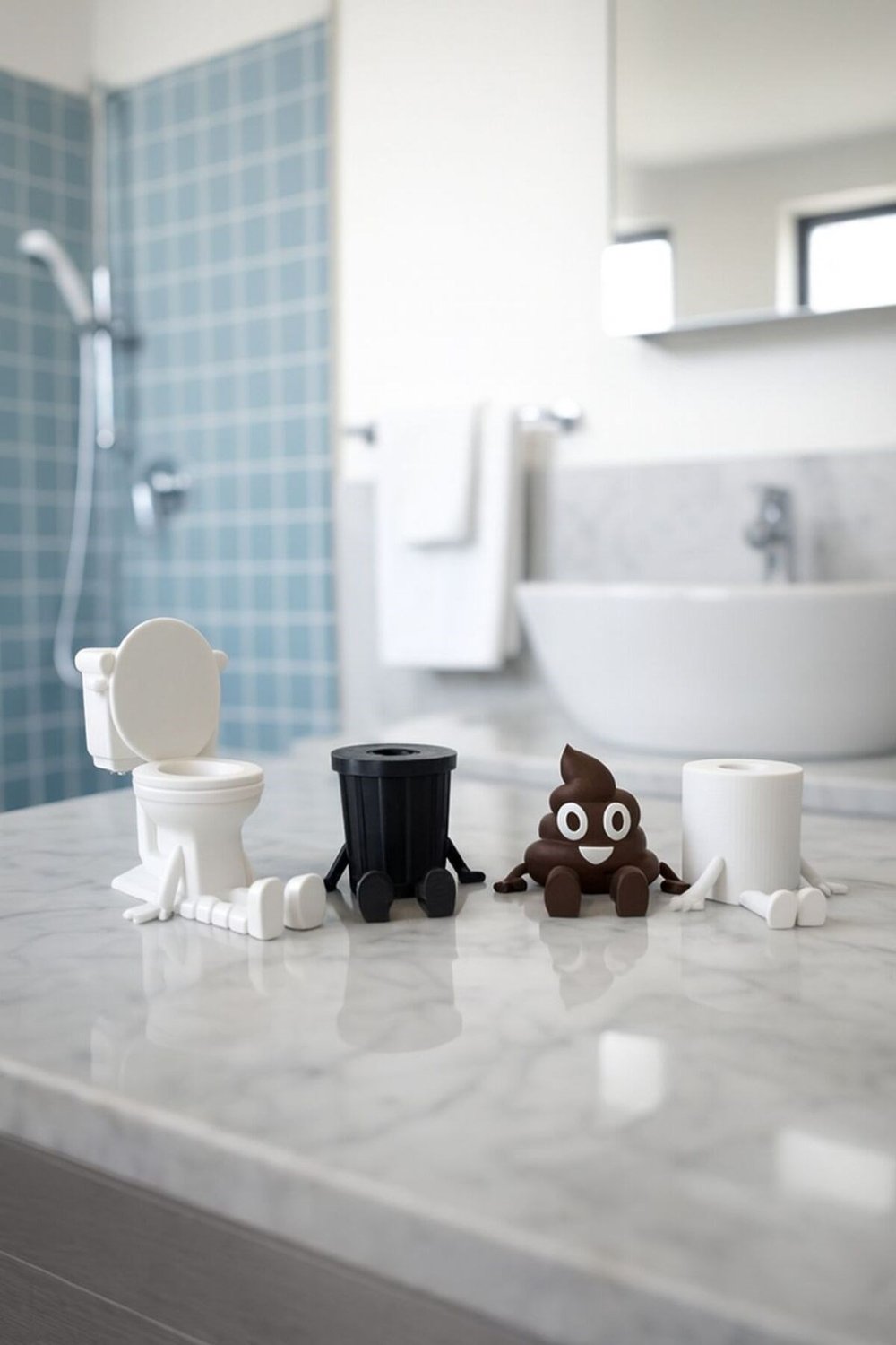 Dekoratif 4’Lü Banyo Seti Biblo