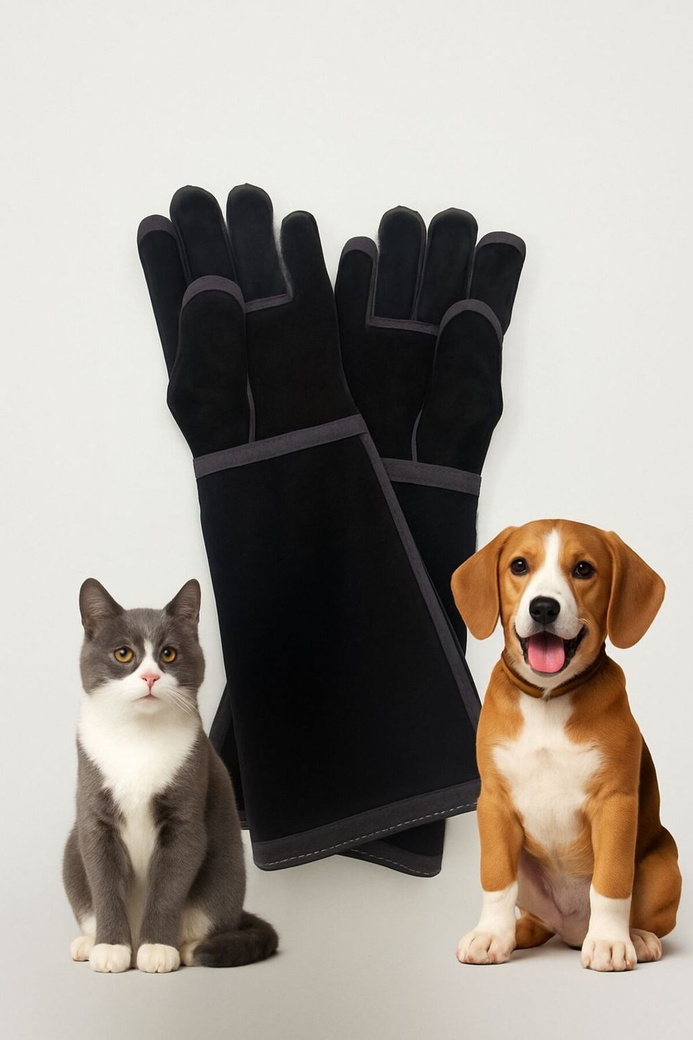 Hayvan Bakım Eldiveni Uzun Kollu - Kedi Köpek Yakalama Koruma Eldiveni