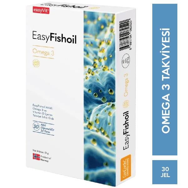 Easy Fish Oil Yetişkin 30 Çiğnenebilir Jel Form