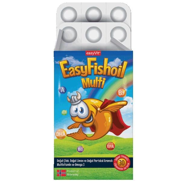 Easyvit Multi + Omega 3 30 Jel Tablet