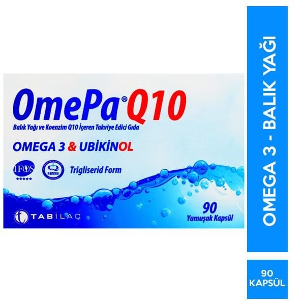 Omepa Q10 Omega 3 Ubiquinol 90 Kapsül