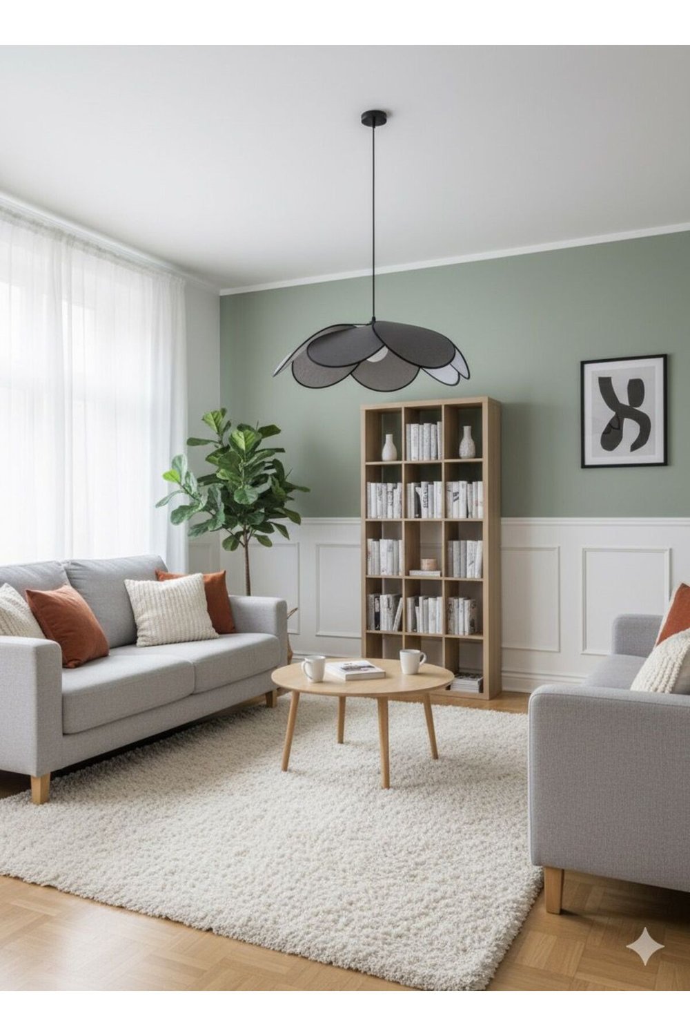 Modern Tasarım Çiçek Sarkıt Avize Kumaş Boheme Salon Oturma Odası Mutfak Avizesi