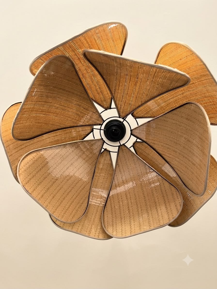 Modern Tasarım Çiçek Sarkıt Avize Rattan Vintage Rustik Boheme Salon Oturma Odası Mutfak Avizesi