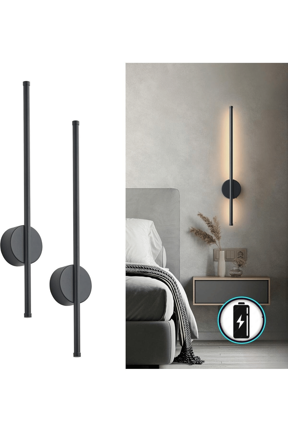 Pilli 70cm Tak Çalıştır Duvar Aplik Günışığı (1 ADET)