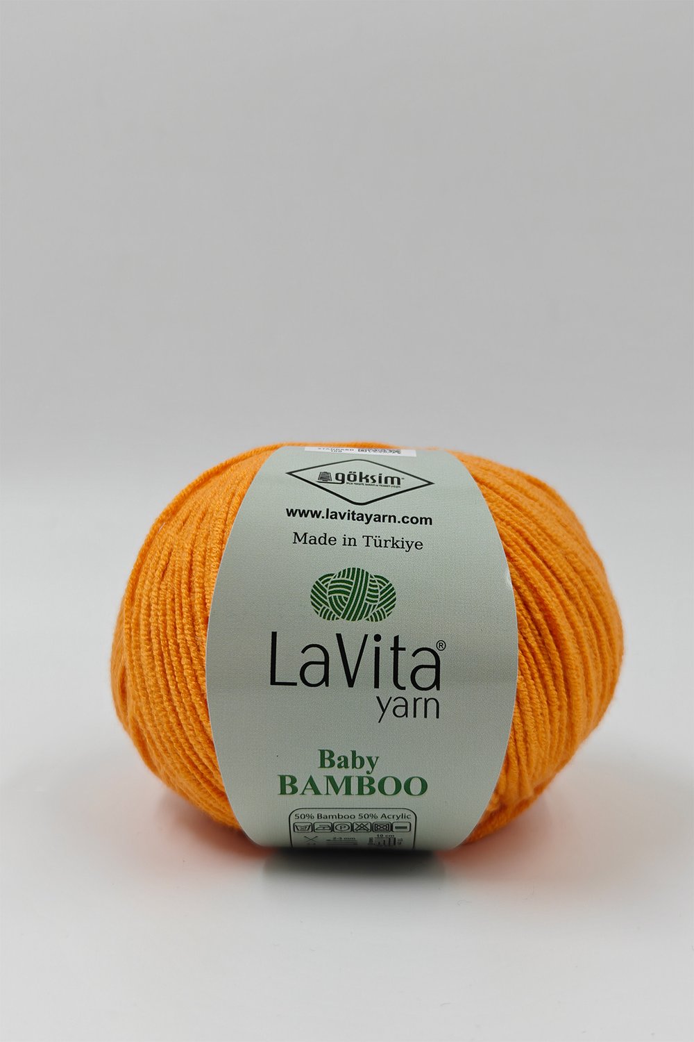 Baby Bamboo El Örgü İpi %50 Bambu %50 Akrilik 50gr (2033 PORTAKAL)