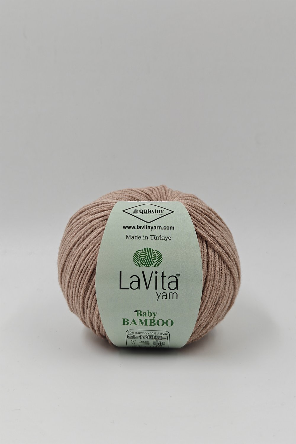 Baby Bamboo El Örgü İpi %50 Bambu %50 Akrilik 50gr (7017 VİZON)