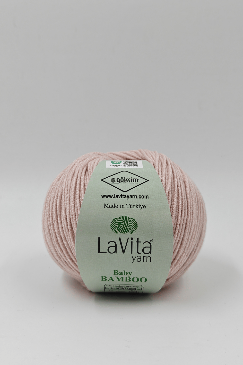 Baby Bamboo El Örgü İpi %50 Bambu %50 Akrilik 50gr (4108 TAŞ)