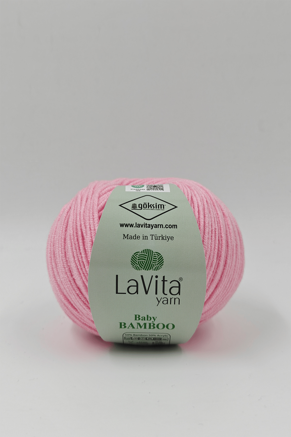 Baby Bamboo El Örgü İpi %50 Bambu %50 Akrilik 50gr (4109 PEMBE)