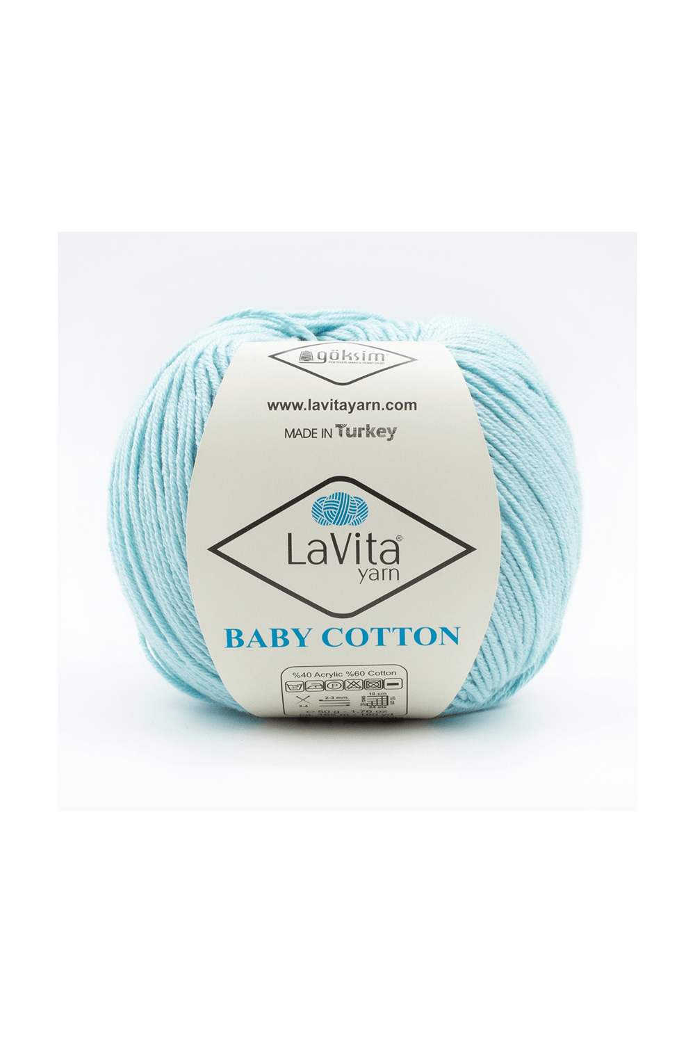 Baby Cotton Amigurumi Ve El Örgü Ipi %40 Akrilik %60 Cotton 50gr (5002 AÇIK MAVİ)