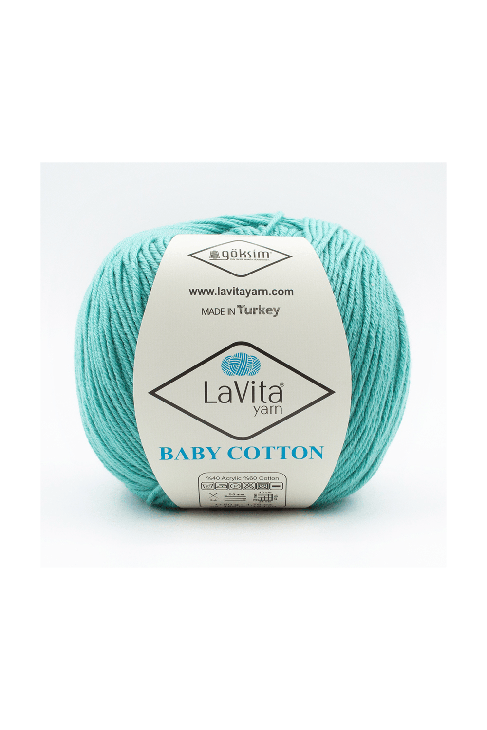 Baby Cotton Amigurumi Ve El Örgü Ipi %40 Akrilik %60 Cotton 50gr (5043 ŞEKER TURKUAZ)