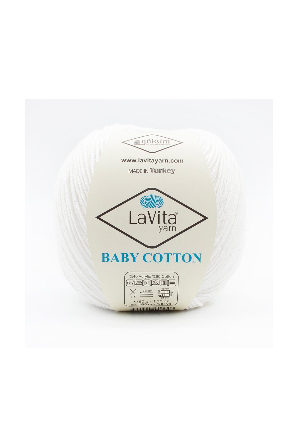 Baby Cotton Amigurumi Ve El Örgü Ipi %40 Akrilik %60 Cotton 50gr (1001 BEYAZ)