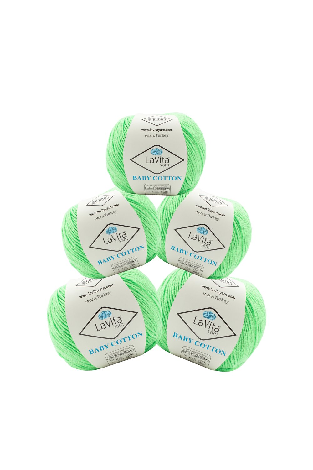 Baby Cotton Amigurumi Ve El Örgü İpi %40 Akrilik %60 Cotton 50gr (8140 ÇİĞ FISTIK)