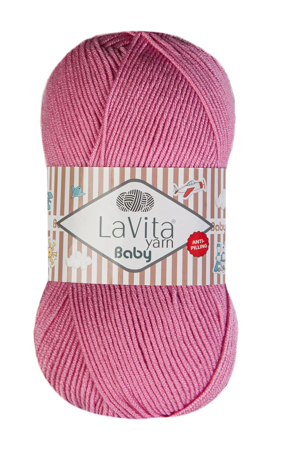 Baby El Örgü İpi %100 Akrilik Anti-Pilling 100gr (4025 GÜL PEMBE)