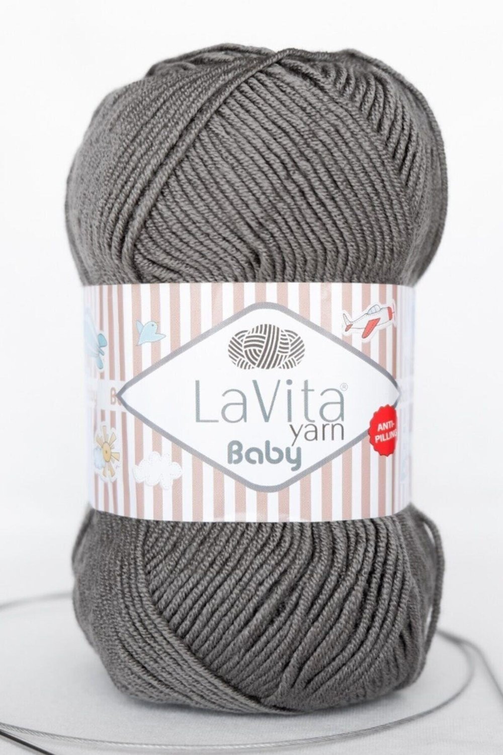 Baby El Örgü Ipligi, Taka Yarn (FÜME GRİ-6002)