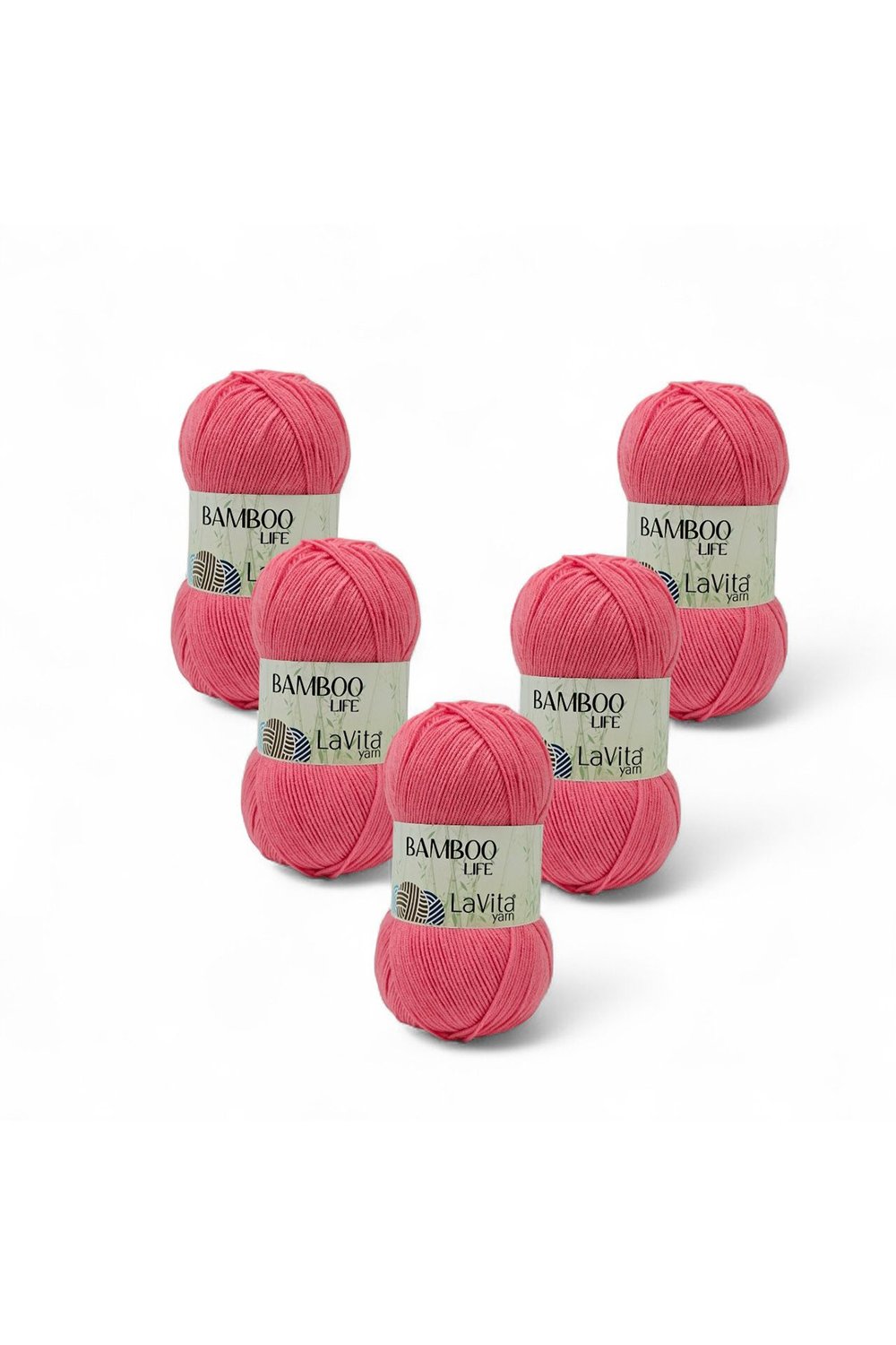 Bamboo Life El Örgü İpi %50 Bambu %50 Akrilik 500gr 5 ADET (4110 ŞEKER PEMBE)