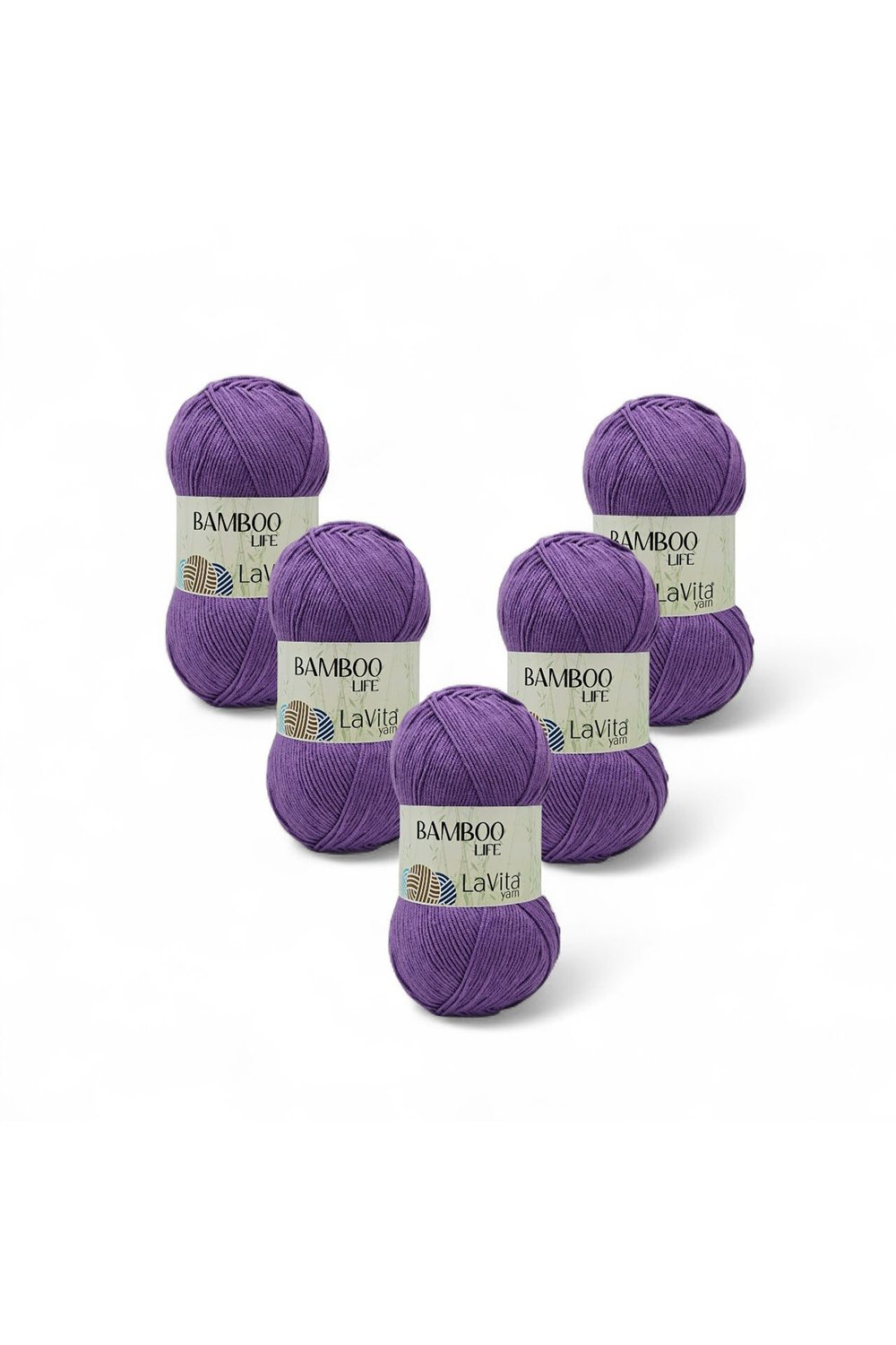 Bamboo Life El Örgü İpi %50 Bambu %50 Akrilik 500gr 5 ADET (4164 MOR)