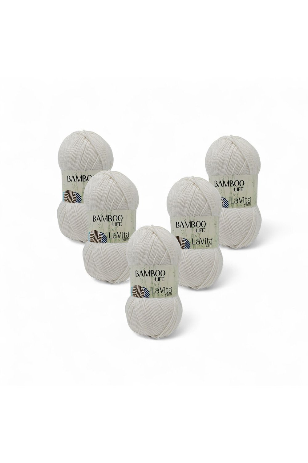 Bamboo Life El Örgü İpi %50 Bambu %50 Akrilik 500gr 5 ADET (1003 KEMİK)