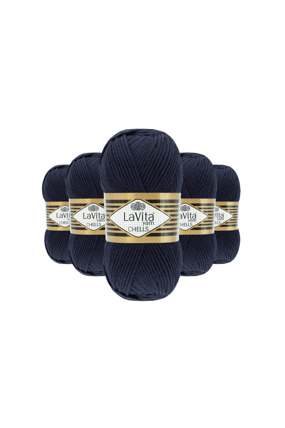 Chells El Örgü İpi %100 Akrilik 500gr 5 ADET (9779 LACİVERT)