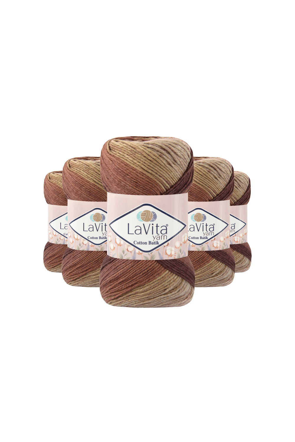 Cotton Batik El Örgü İpi %60 Pamuk %40 Akrilik 500gr 5 ADET (CB11 YILDIZ)