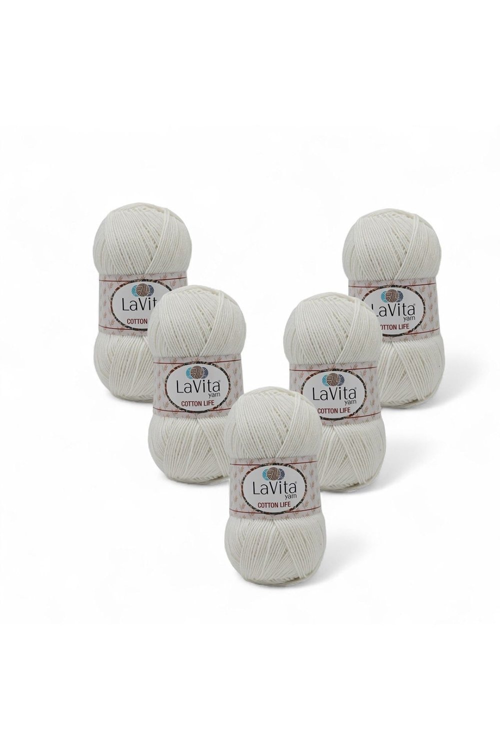 Cotton Life El Örgü İpi %50 Pamuk %50 Akrilik 500gr 5 ADET (1003 KEMİK)