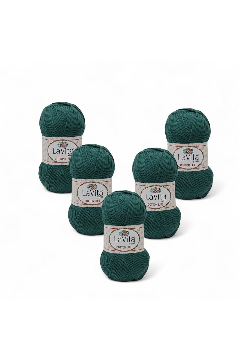Cotton Life El Örgü İpi %50 Pamuk %50 Akrilik 500gr 5 ADET (8166 NEFTİ)