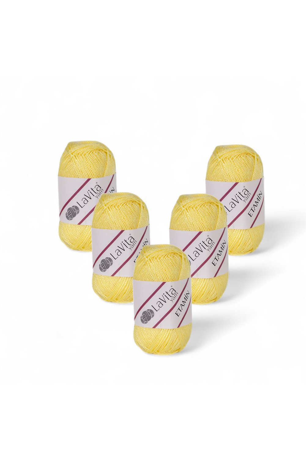 Etamin El Örgü İpi %100 Akrilik 150gr 5 ADET (0032 SARI)